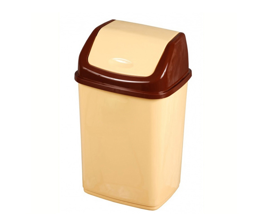 Контейнер для мусора Ромашка 18 л с перекидным верхом (12)