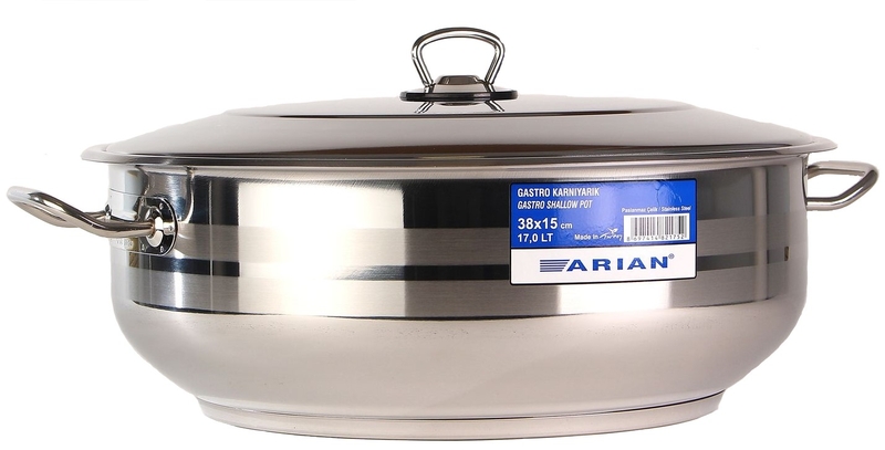 Arian Gastro низкая кастрюля 17,5л (40*16/дно d27,5см ) / 4TTCLK2040001  1401.022