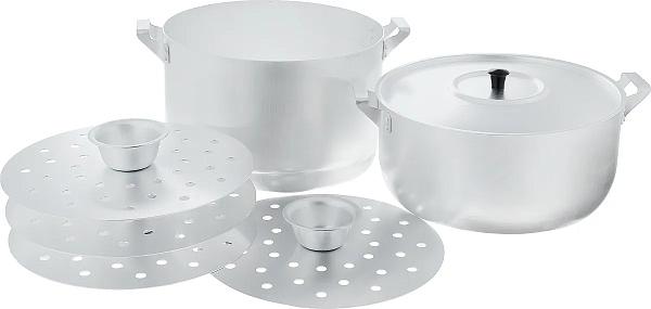Манты-казан алюм  6,0л 4 диска ТМ Scovo