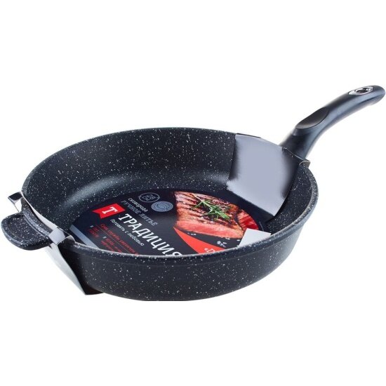 Сковорода а/пр литая 26см Гранит ТМ Традиция