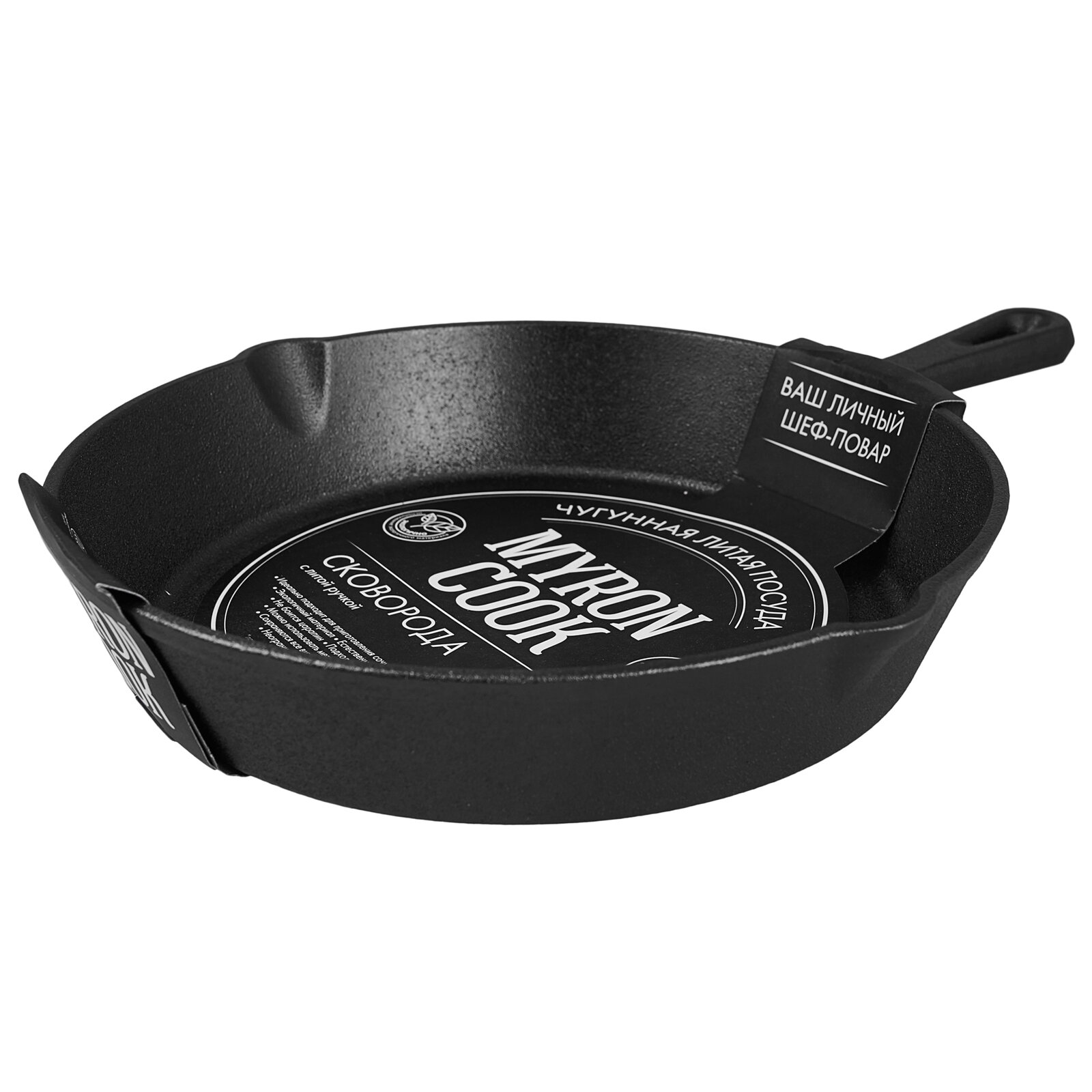 Сковорода чугун глуб 30см TM MY REAL IRON COOK