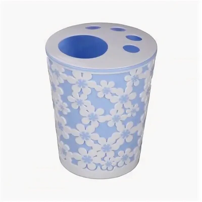 Подставка Дольче Вита для зубных щеток(голуб-бел)  (то)