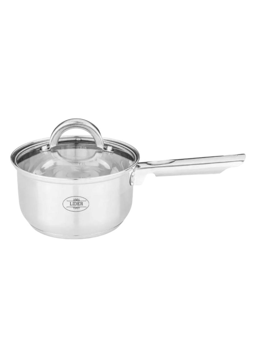 Сотейник из нержавеющей стали  Lider Stal, 2.6л LD-2073