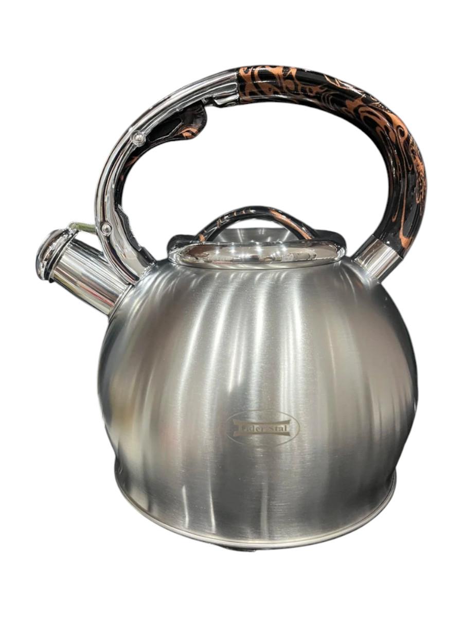 Чайник из нержавеющей стали со свистком Lider Stal, 3л., LD-2058