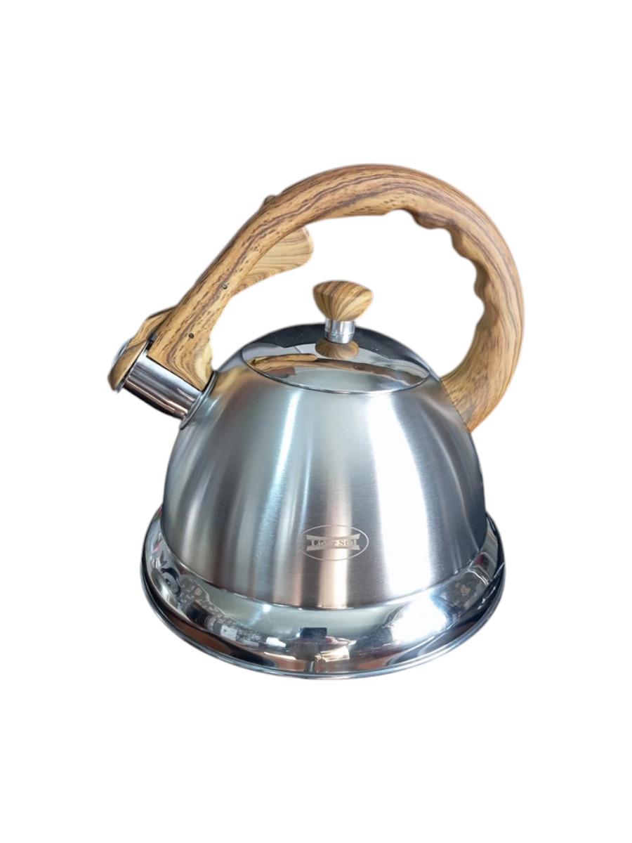 Чайник из нержавеющей стали со свистком Lider Stal, 3л., LD-2069