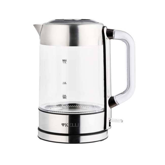 Стеклянный  электрический чайник 1.7л KL-1813 (1x6)