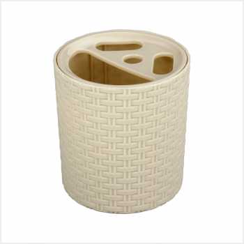 Подставка Плетёнка для зуб.щёток (слон.кос) (то)