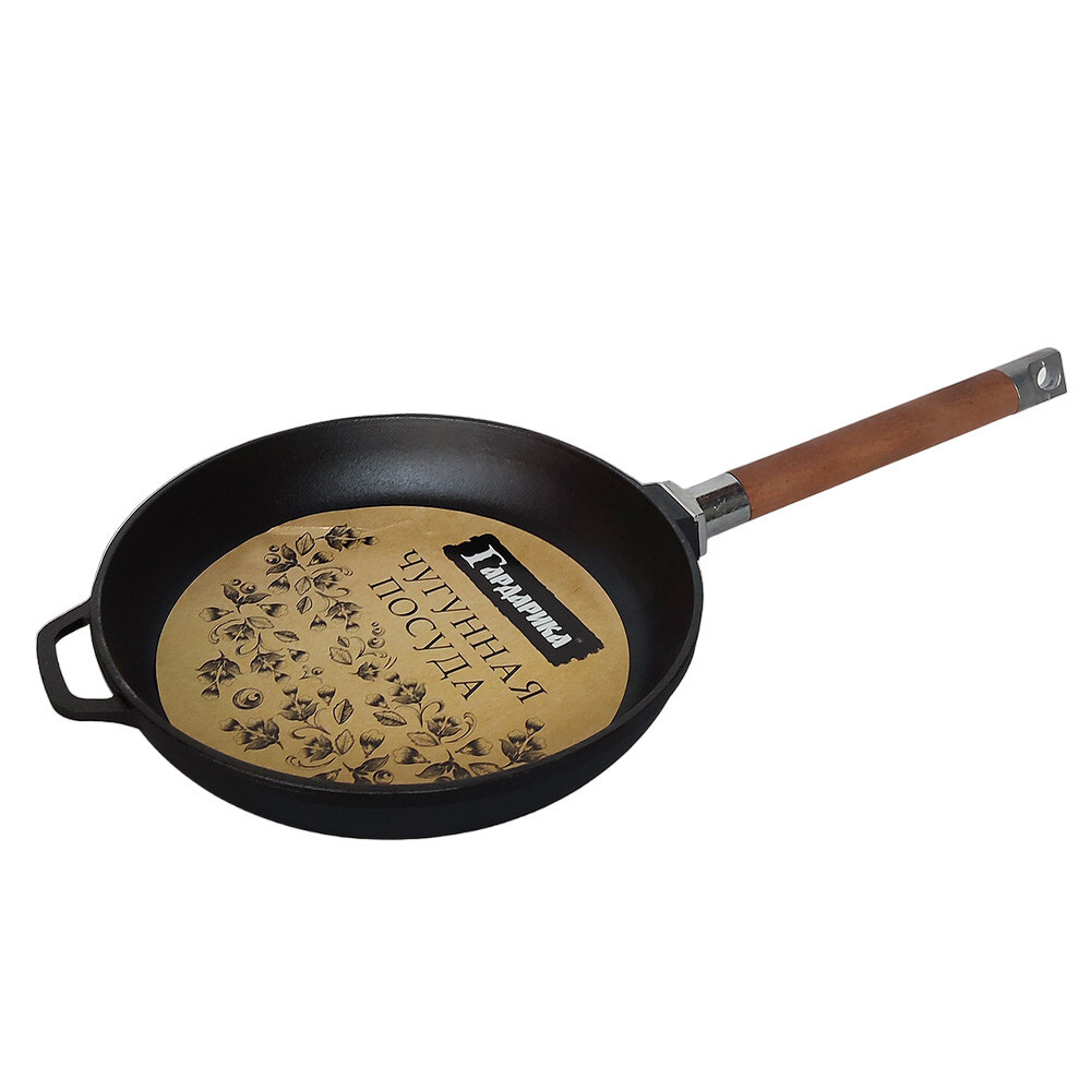 Сковорода чугун 28см съем/руч ТМ Гардарика