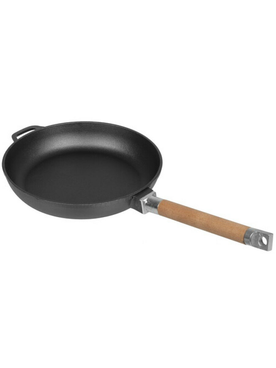 Сковорода чугун 24см съем/руч ТМ Гардарика