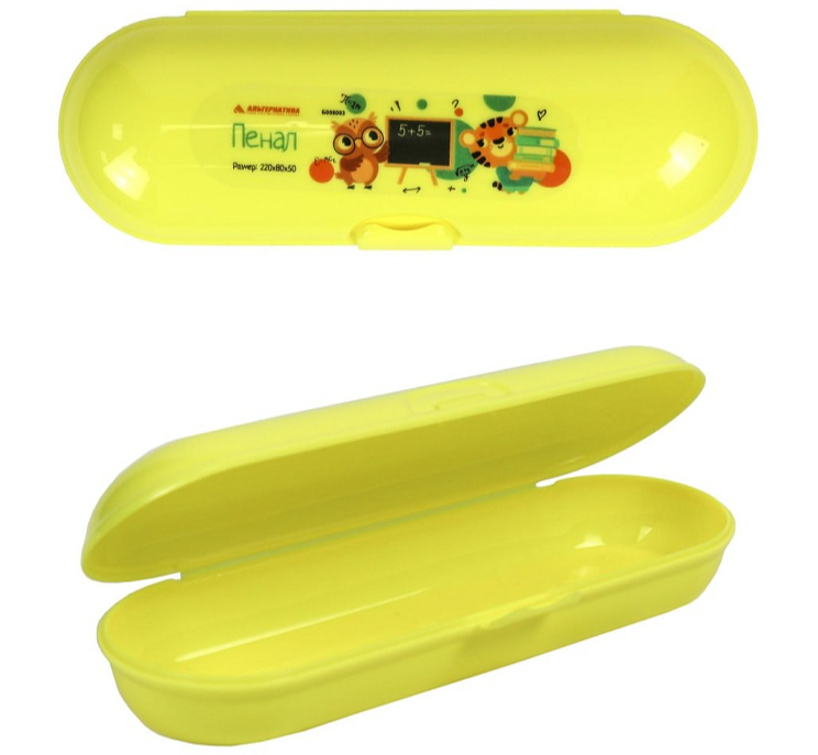 Пенал детский (горчичный) (уп.33) (Стандарт качество)