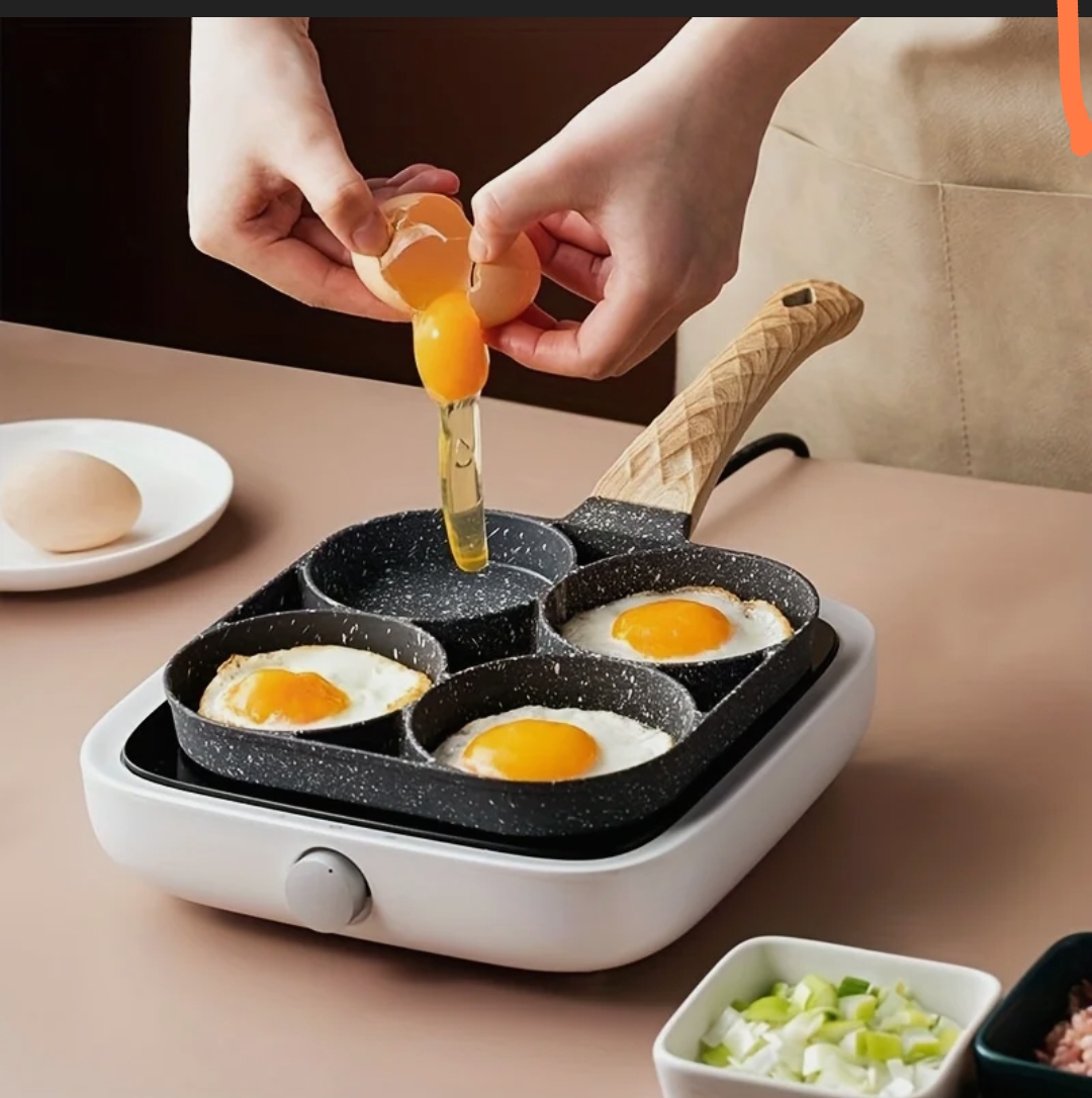 Антипригарная сковородка для яиц 4 отверстия