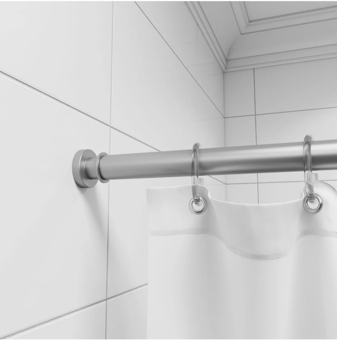 Карниз для ванной комнаты  Elegante хром матовый-210