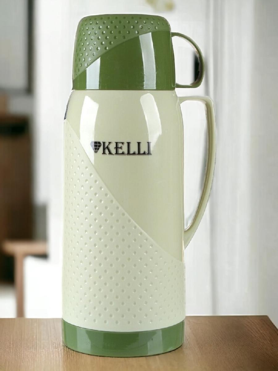 Термос KELLI 1,8л., KL-0969Темно-зеленый (1x12)