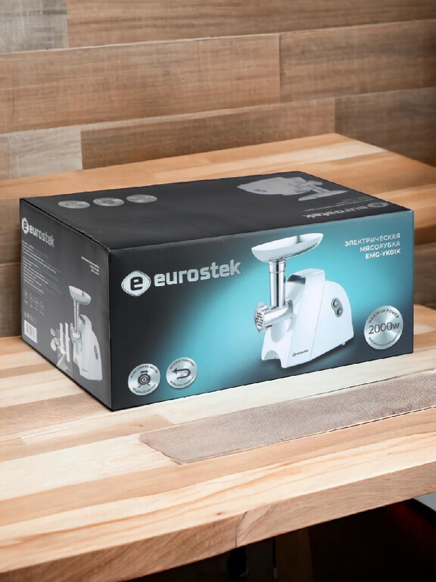 Мясорубка Eurostek EMG-YK01K (2000 Вт, Белый)