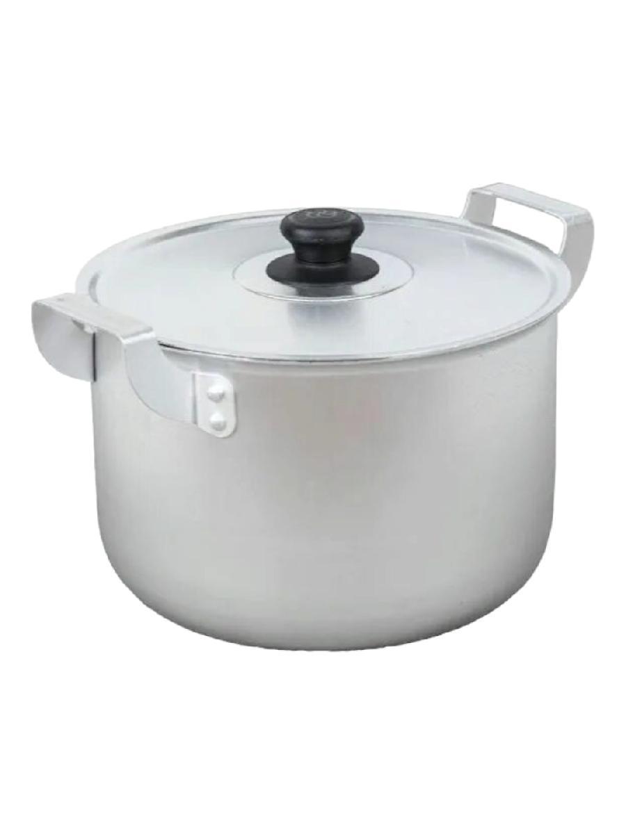 14060 Кастрюля глубокая с двумя пластиковыми ручками с металлической крышкой 6л.