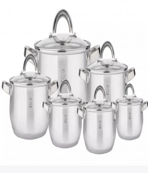 Набор кастрюль 12 предметов для индукции Venus sG-180391,9л 2,6л 2,6л 3,6л 3,6л 6,1л