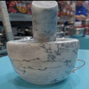 Ступка Мраморная с пестиком-10х8см SG-11093