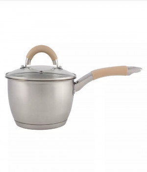 Сотейник из нерж стали, ручка  Swiscold сталь/силикон, , объем 1,9 л, диа 16 см, ALANASG-19004