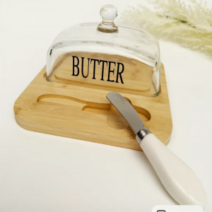 Масленка для сливочного масла с ножом