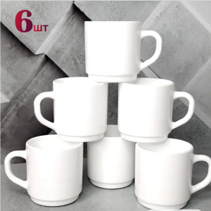 BX-9  Набор керамических чашек для чая и кофе, 6 штук