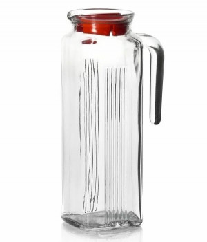 Кувшин с красной крышкой Frigo-F D, 1л.,    80050