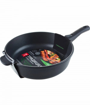 Сковорода а/пр литая 22см съемн/руч Гранит ТМ Традиция