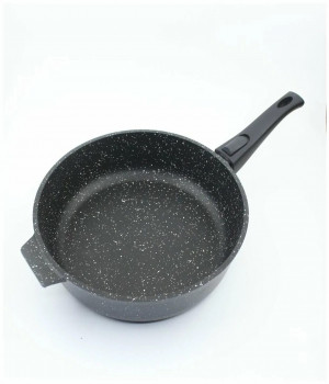 Сковорода 220мм АП Granit Perfection black gold, со съемной ручкой