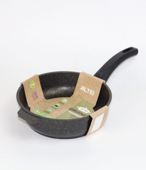 Сковорода блинная 240мм АП Granit Perfection black gold, с несъемной ручкой