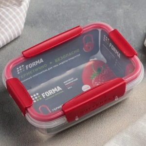 Контейнер герметичный BUTTERFLY BRIGHT 0,5л (красный)/24