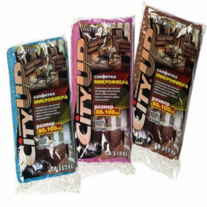 СА-112 L Салфетка микрофибра Сити Ап 50*70см в упаковке