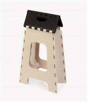 Табурет складной Плетенка (большой) бежевый-коричневый