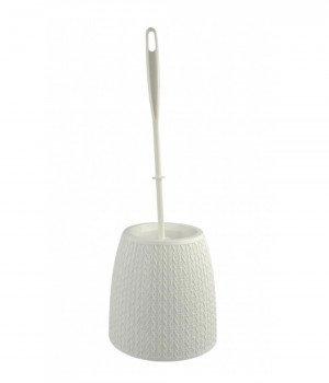 Ёрш с подставкой Вязаное плетение (белый)