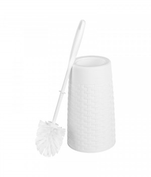 Ёрш туалетный Плетёнка с подставкой (белый)(то)
