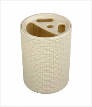 Подставка Плетёнка для зуб.щёток (слон.кос) (то)