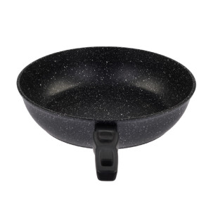 Сковорода глубокая 22см ГРАНИТ МЕЧТА  БЕЗ КРЫШКИ съемная ручка