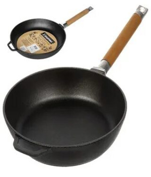 Сковорода чугун 26см съем/руч ТМ Гардарика