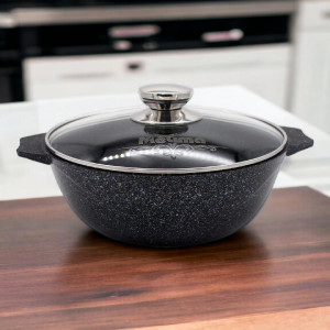 Кастрюля индукционная 3л АП Гранит star Induction Pro арт.43803И