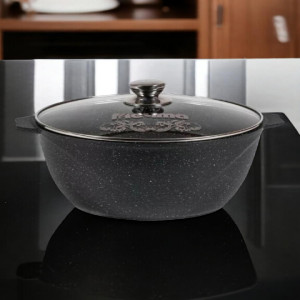 Кастрюля индукционная 5л АП Гранит star Induction Pro арт.45803И