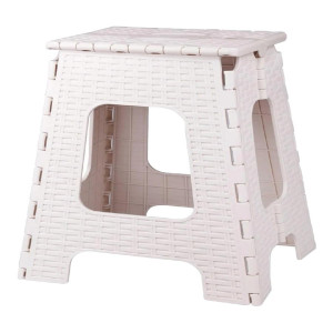 Табурет складной ПЛЕТЕНКА  (бежевый) - М7092