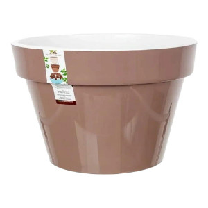 Порто 3,5 л со вставкой кашпо мокко